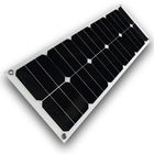 Painéis solares flexíveis de SunPower da resistência de fogo 0,45 QUILOGRAMAS de 25W para o fuzileiro naval/barco
