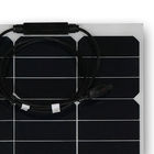 Thin Film SunPower Monocrystalline Panels Bending As Moving Battery Charger