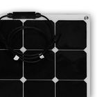 os painéis solares flexíveis de 110W SunPower, enegrecem o painel solar semi flexível para o barco