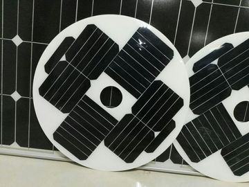 China Células solares feitas sob encomenda 12V 18W SunPower feito sob encomenda da forma redonda para a luz solar do jardim fábrica