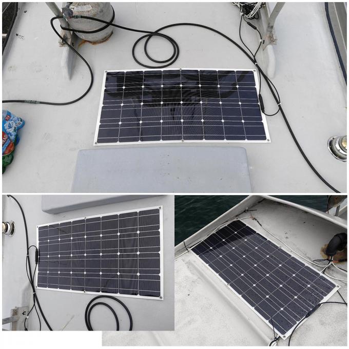 150Wp 12 volts painel solar flexível de 200 watts com cabo do conector MC4 de 90cm
